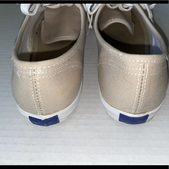 Keds Beige or Khaki Canvas Shoes Lace Up Sneakers Women's Size 8.5 #WF34300M - Picture 4 of 7